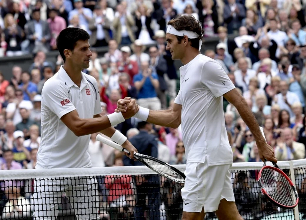 
    Novak Djokovic și Roger Federer au disputat finalele din 2014 și 2015 la WimbledonFoto: EPA-EFE  