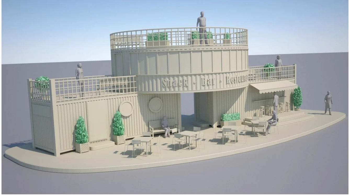 Muzeul de la Mioveni va fi realizat din containere metalice FOTO: Primăria Mioveni