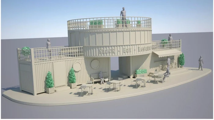 Muzeul de la Mioveni va fi realizat din containere metalice FOTO: Primăria Mioveni