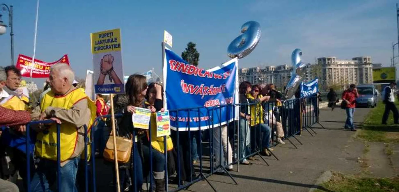 Ultimul protest de stradă al celor de la „Spiru Haret” a avut loc în noiembrie 2013         FOTO: Adevărul