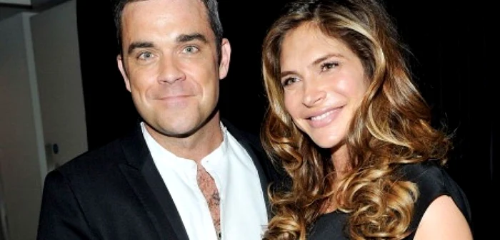 Robbie Williams, alături de soţia sa, Ayda Field FOTO Getty Images