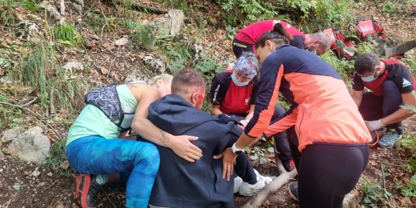 Tânăr rănit pe Tâmpa FOTO Viorel Mihai