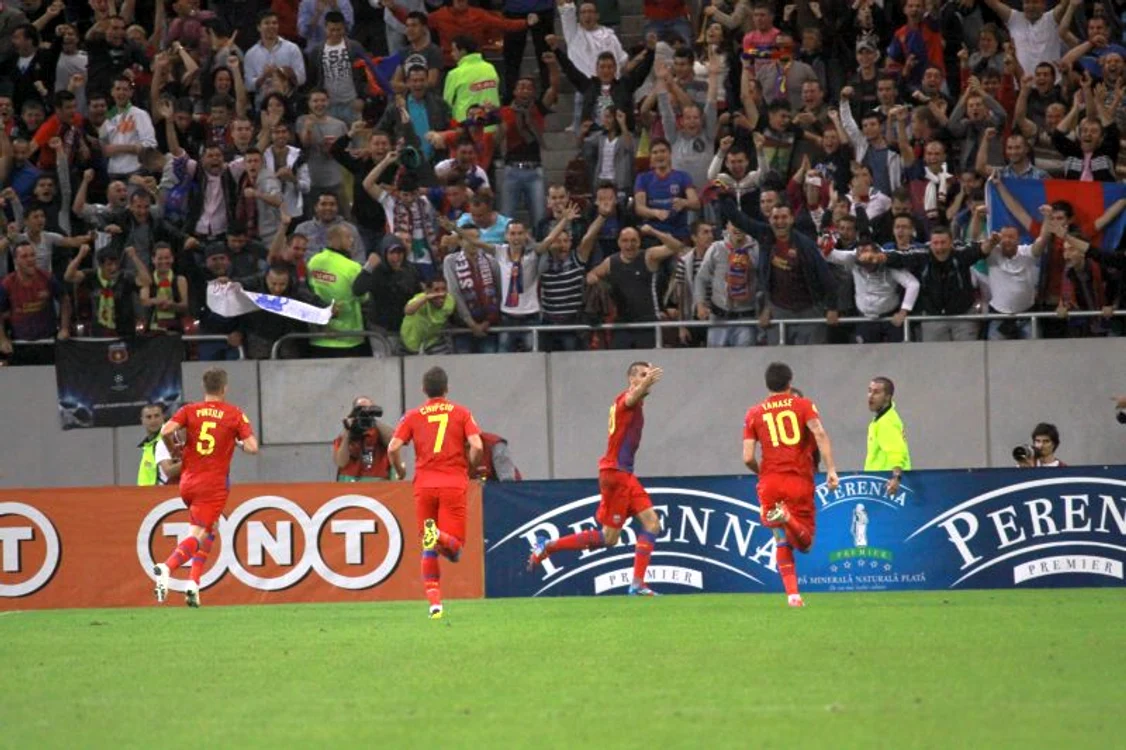Golul cu care Steaua a câștigat meciul cu Copenhaga * Foto: Marian Burlacu