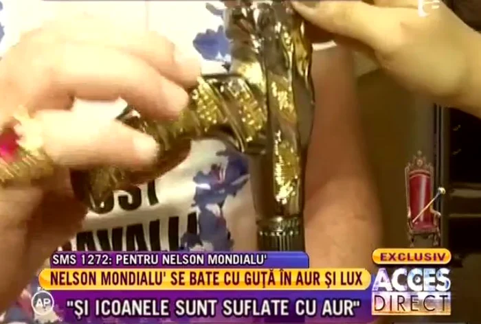Nelson Mondialul este mândru de casa lui. (captură Antena 1)