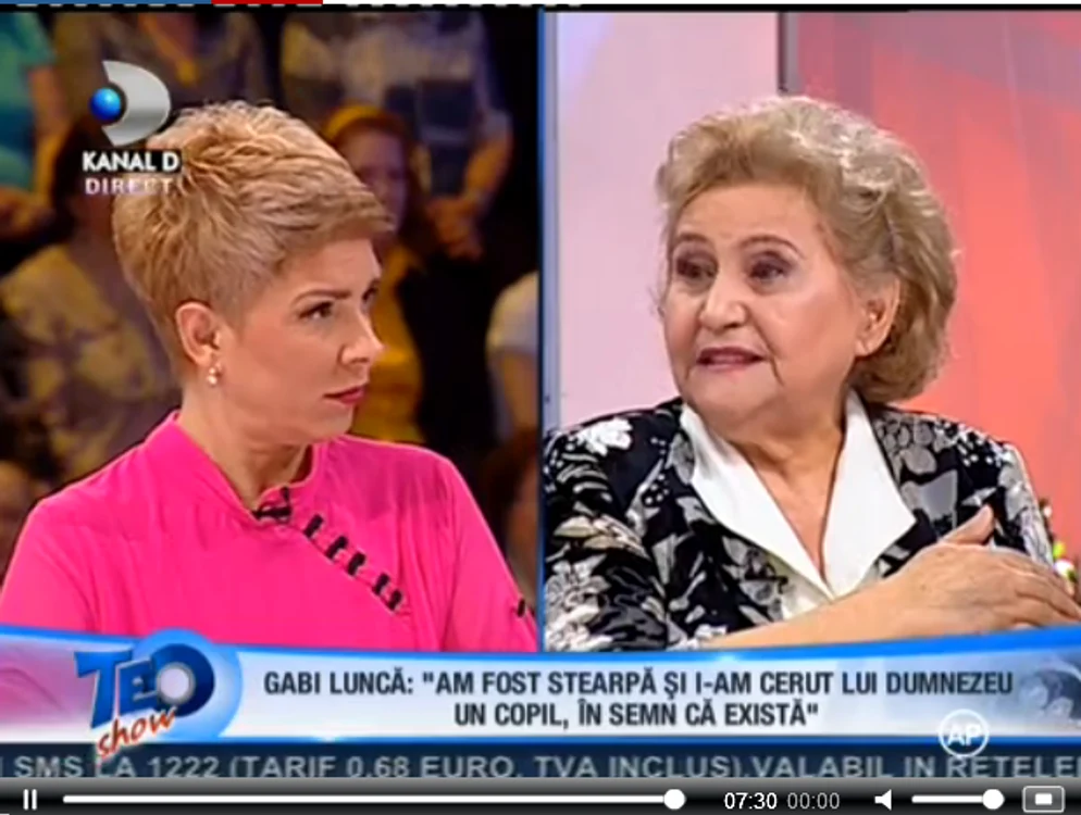 Gabi Luncă la Teo Show