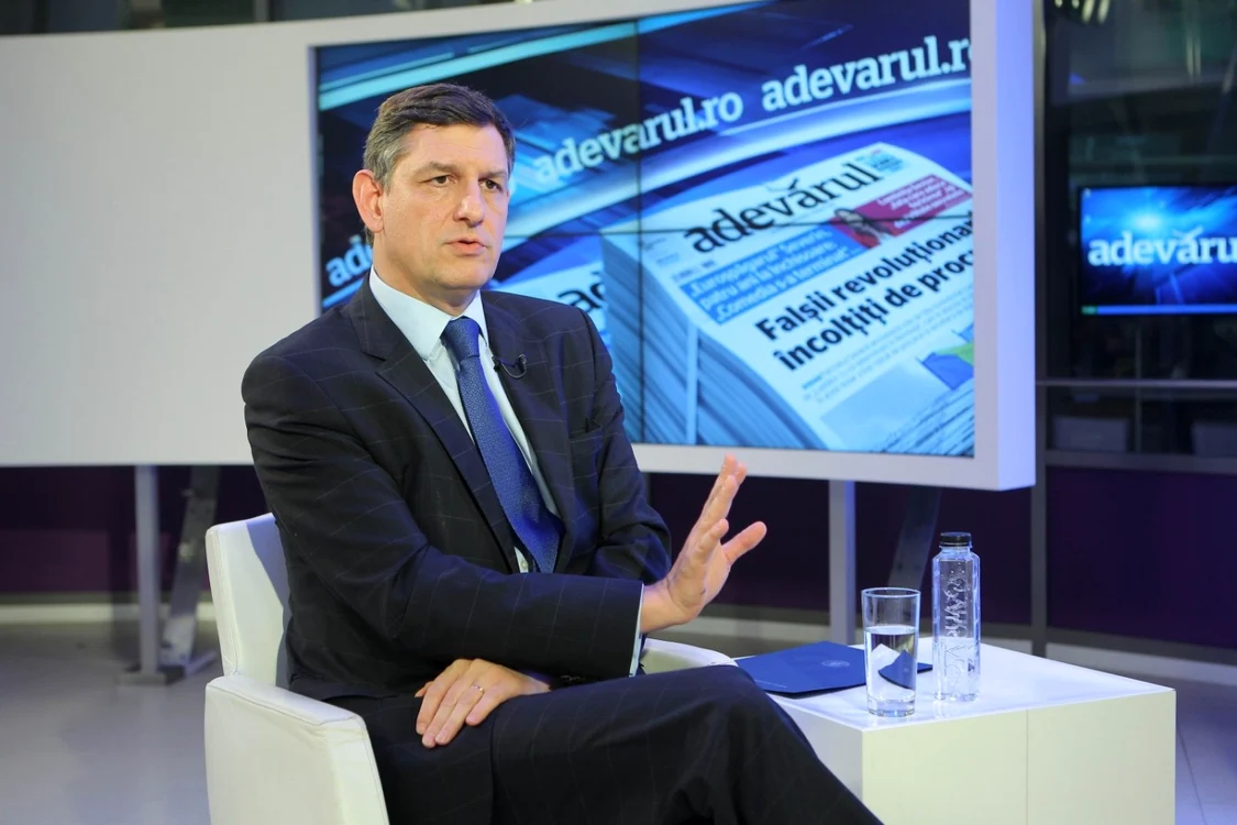 Costin Borc, ministrul Economiei, la Adevărul Live FOTO Eduard Enea