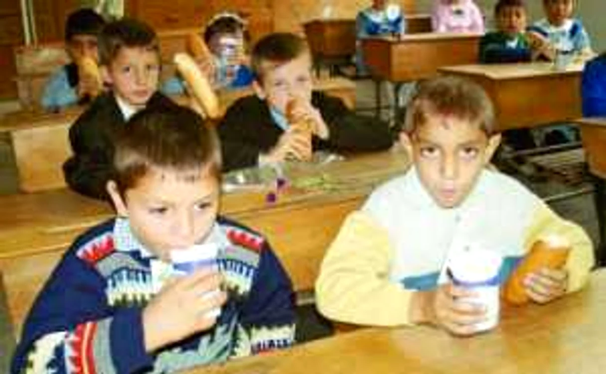 Elevii beau lapte de două ori mai scump decât cel licitat