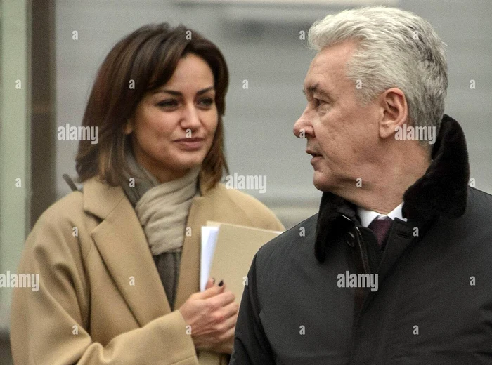Gulnara Penkova, alături de primarul Moscovei, Serghei Sobianin. FOTO: Alamy