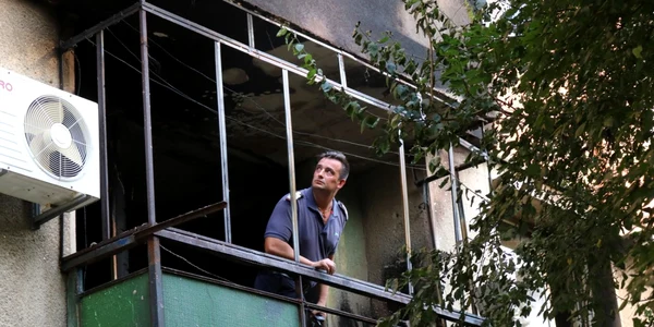 incendiu apartament turnu severin FOTO Alexandra Georgescu 