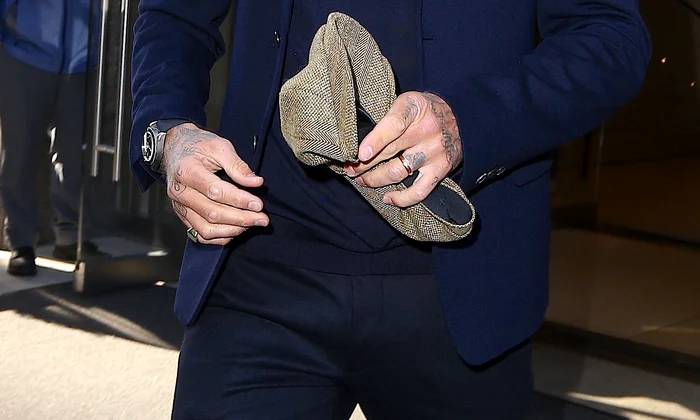 David Beckham quitte son hôtel à New York jpeg