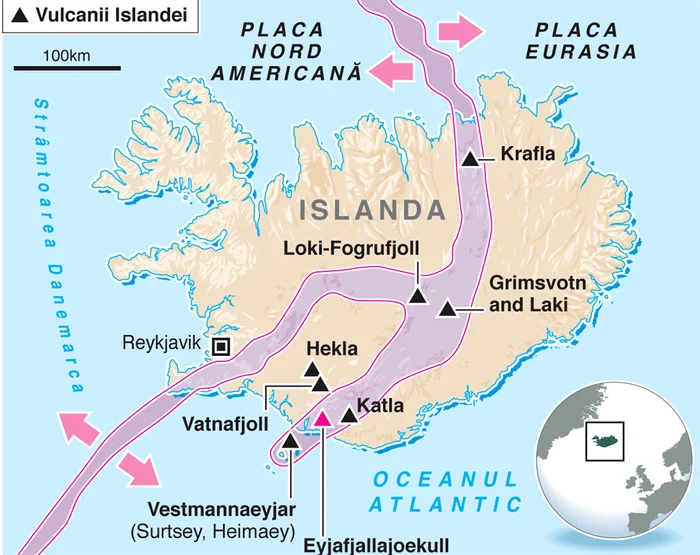 Cei mai periculoşi vulcani din Islanda