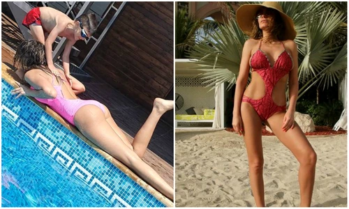 Anna Lesko, la 40 mai sexy decât la 20 Arată incredibil în costum de baie jpeg