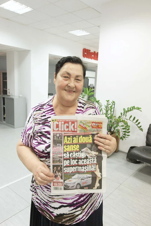 Elena Ionescu a câştigat 300 de lei la Click!MANIA Foto: Click!