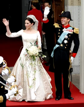 Mary și Frederik ai Danemarcei la nunta lor
