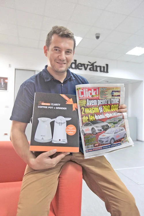 
    Lozul norocos i-a  adus lui Adrian  Florin Gheorghe  un set cu ibric de  cafea şi o râşniţă  