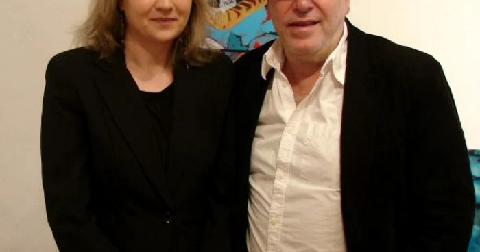 Luminiţa Gliga alături de Abraham Lubelski, proprietarul unei galerii de artă de pe Broadway. Foto: Arhivă personală