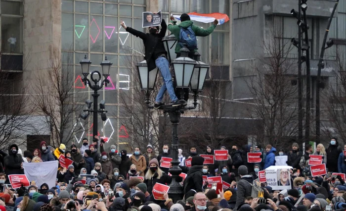 Protest susţinere Alexei Navalnîi - Rusia / 23 ian 2021 / FOTO EPA - EFE