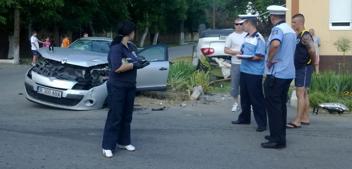 Accident spectaculos la Chişoda