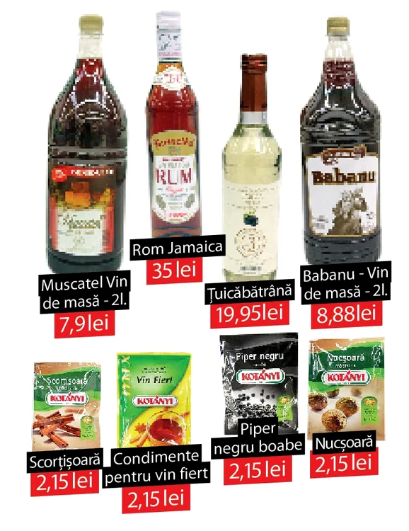 Vinul, ţuica  şi ceaiul cu rom sunt vedetele sezonului rece