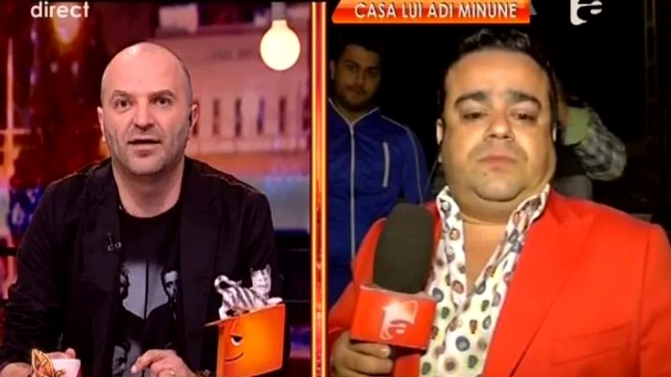
    Dan Capatos şi Adrian Minune (captură Antena 1)  