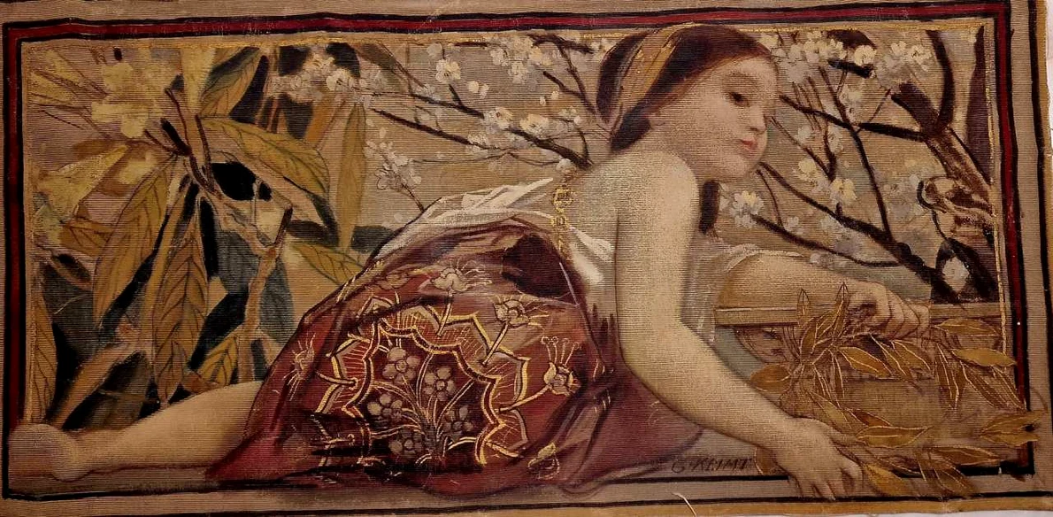 Pictură semnată de Gustav Klimt din patrimoniul Muzeului Național Peleș