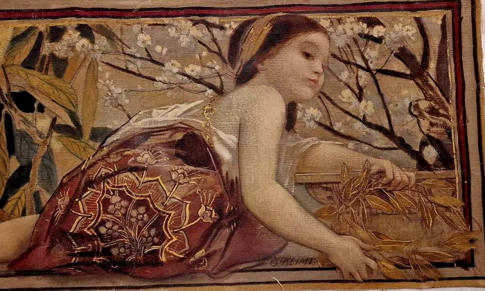 Pictură semnată de Gustav Klimt din patrimoniul Muzeului Național Peleș