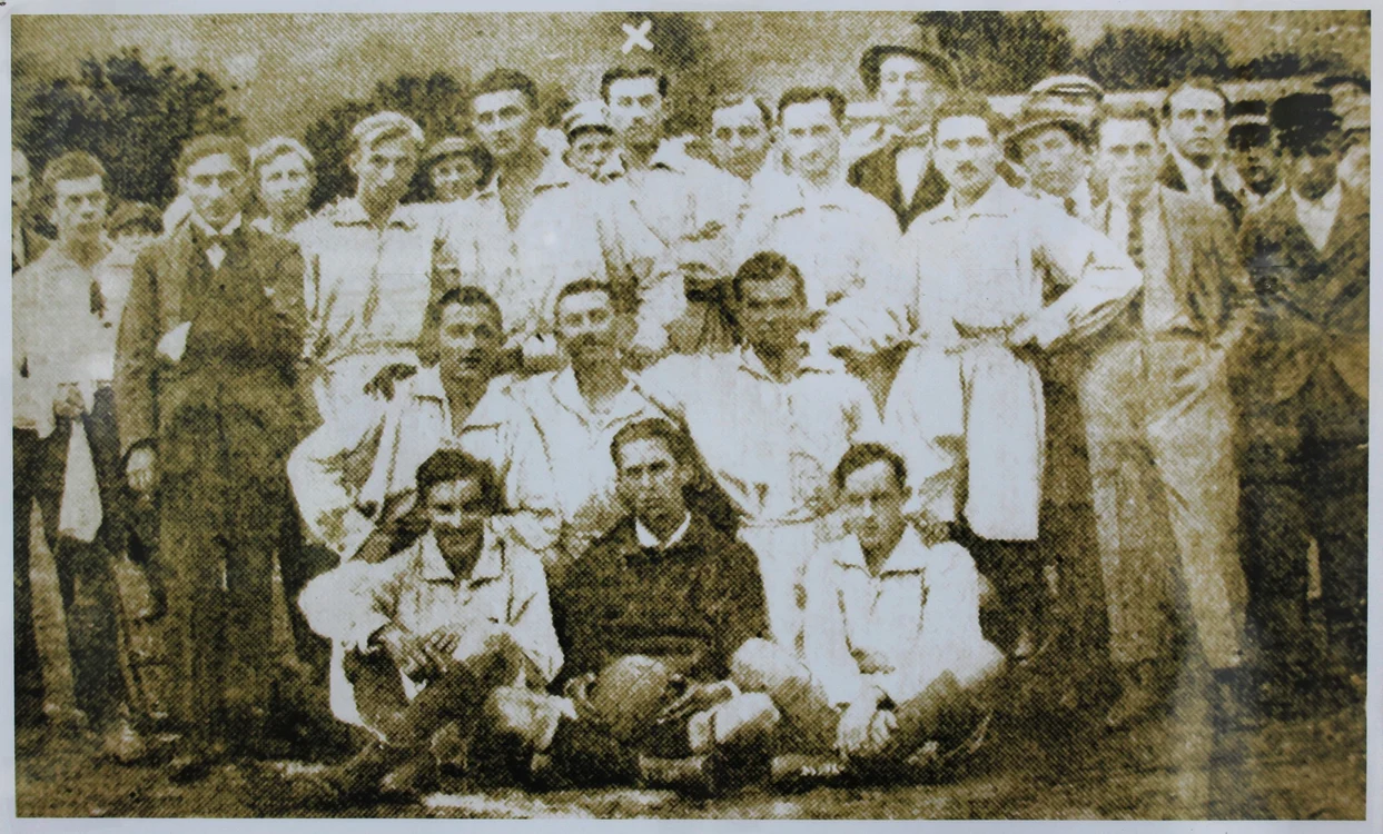 Echipa de fotbal din Baia Mare, 1921. Colecția Muzeului Județean de Istorie și Arheologie Maramureș