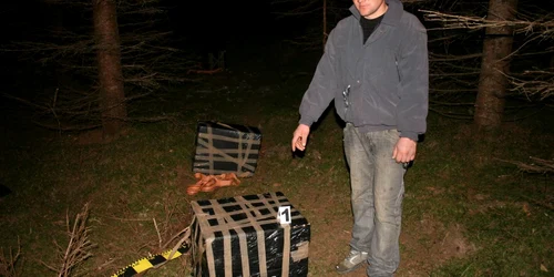 Ţigările au fost confiscate de către poliţiştii de frontieră