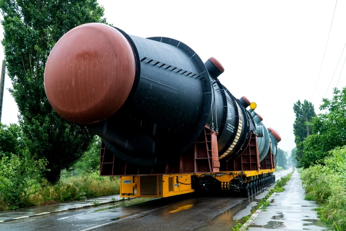 Un transport agabaritic se va efectua către Portul Olteniţa FOTO Arhivă Primăria Olteniţa