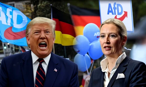 Trump si Alice Weidel AI jpg