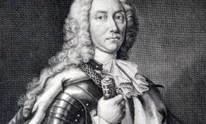 Dimitrie Cantemir Portrait from Descriptio Moldaviae, 1716 (crop) jpg