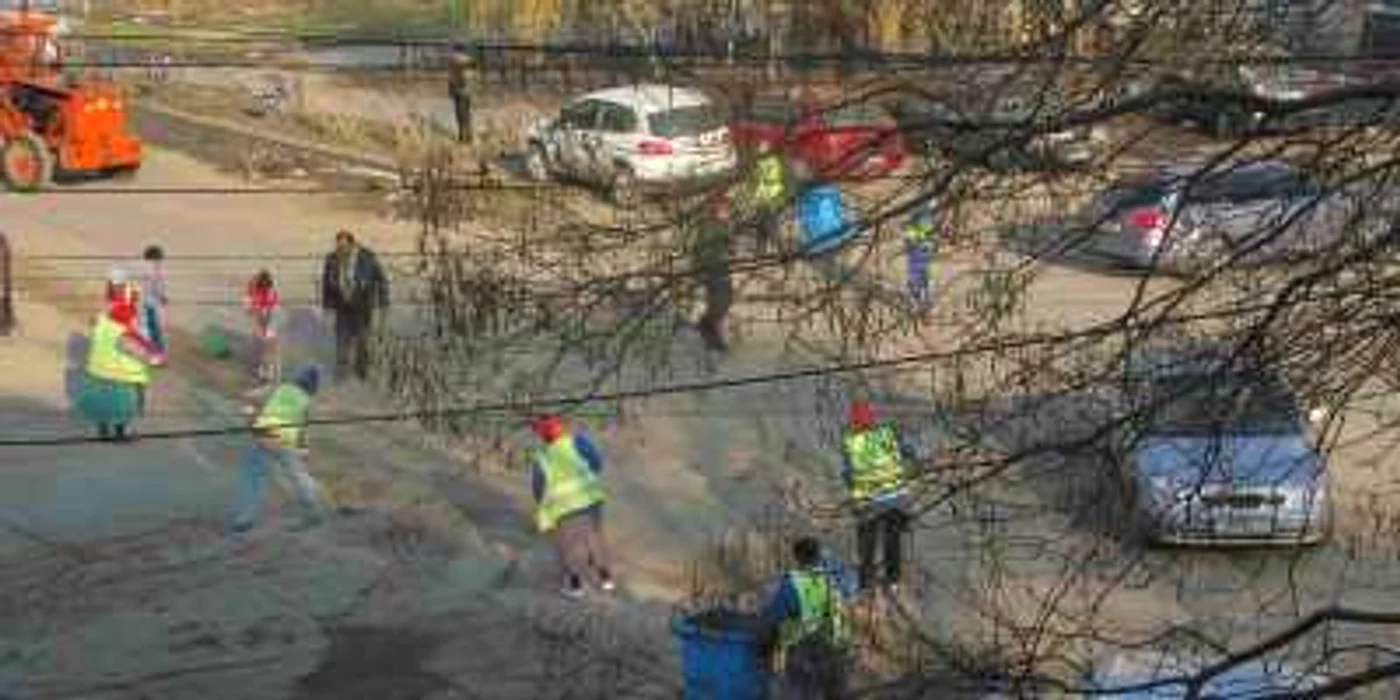 Măturătorii şi-au luat treaba în serios