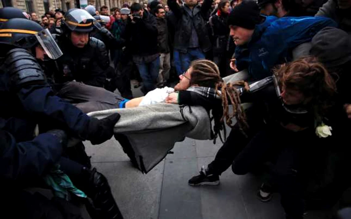 Proteste la Paris înainte de Conferinţa Climatică FOTO AP