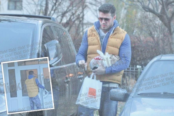 Prezentatorul tv şi-a luat la pachet mâncare rece (FOTOGRAFII: SORIN PUIU)
