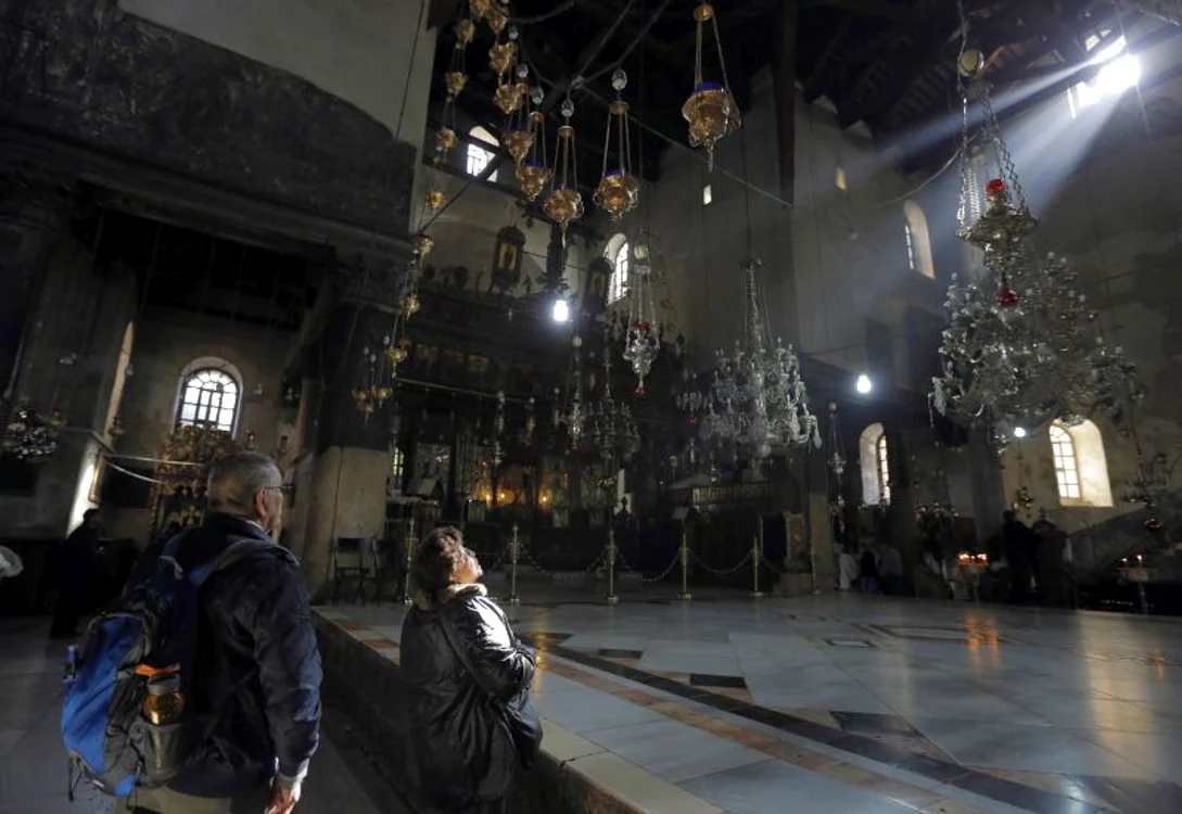 Biserica Naşterii Domnului din Bethleem, ridicată pe locul unde a venit pe lume pruncul Iisus (Foto: Reuters)