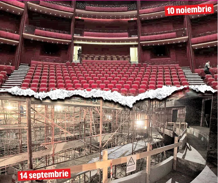 Sala Mare a fost modernizată total, numărul de locuri a fost micşorat, iar loja familiei Ceauşescu a dispărutFoto: Florin Ghioca, Roberto Sălceanu