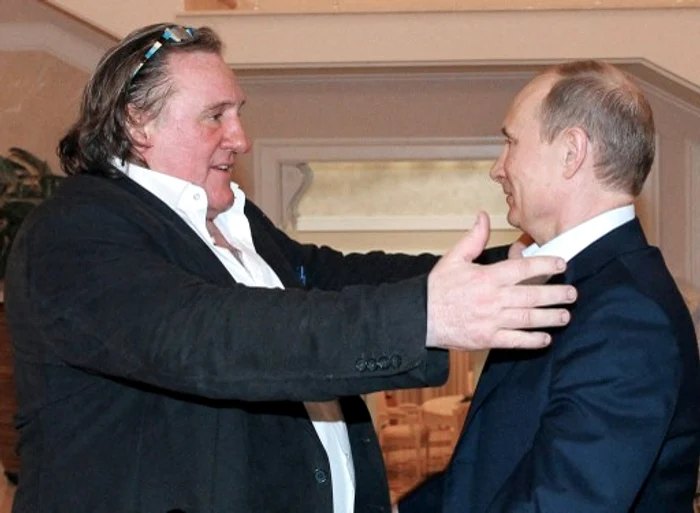 Gerard Depardieu este un apropiat al lui Vladimir Putin foto: AFP