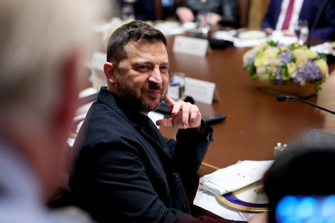 Volodimir Zelenski la Casa Albă FOTO: EPA EFE