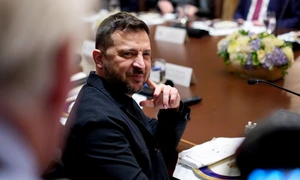 Volodimir Zelenski prânz de lucru la Casa Albă FOTO EPA EFE jpg