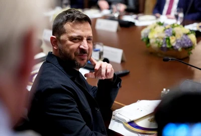 Volodimir Zelenski prânz de lucru la Casa Albă FOTO EPA EFE jpg