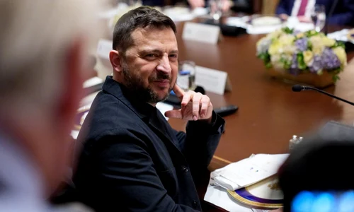 Volodimir Zelenski prânz de lucru la Casa Albă FOTO EPA EFE jpg