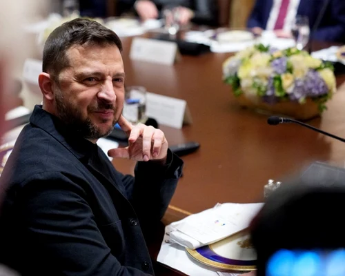 Volodimir Zelenski prânz de lucru la Casa Albă FOTO EPA EFE jpg