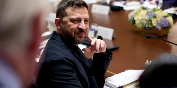 Volodimir Zelenski prânz de lucru la Casa Albă FOTO EPA EFE jpg