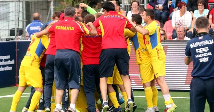 Echipa de minifotbal a României a câştigat al şaselea titlu european consecutiv FOTO European Minifootball Federation/Facebook