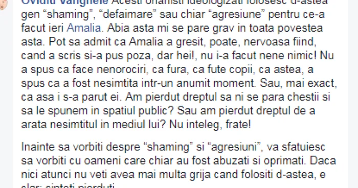 ovidiu vanghele captura facebook