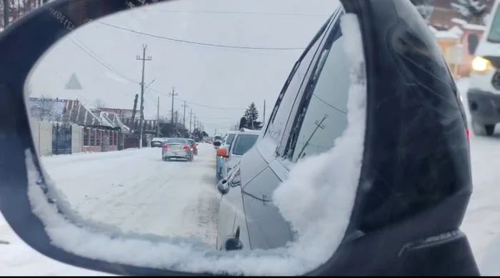 În Capitală se circulă în condiții de iarnă. Foto: Meteoplus 