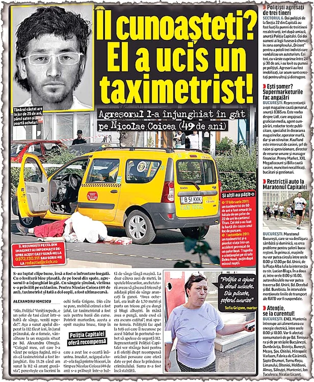 
    Ionuţ Beraru a participat,  ieri, la reconstituire şi le-a  povestit poliţiştilor cum  a comis teribila crimă  