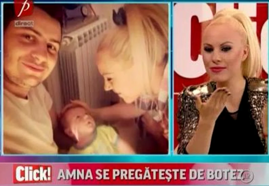Amna se pregăteşte pentru botezul fiului ei, David, în vârstă de două luni
