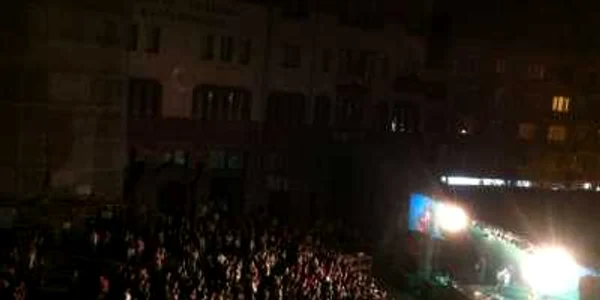 Concertul de aseară a atras câteva sute de mureșeni în centrul orașului