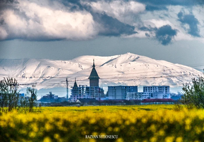 Munții Țarcu dinspre Timișoara FOTO Răzvan Vitionescu